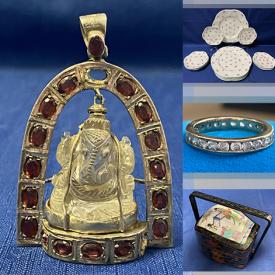 MaxSold Auction: This online auction features 925 silver jewelry, 10k gold jewelry, crystal ware, art glass, pottery, silver plate, vintage Shelley china and much more!